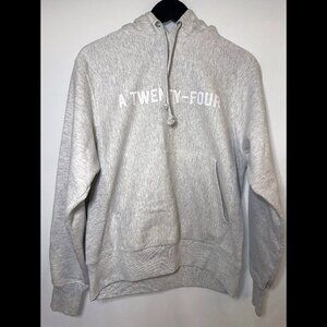 Authentic Unisex A24 Hoodie, Grey (Small/Ch/P)